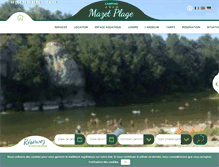 Tablet Screenshot of camping-mazet-plage.com